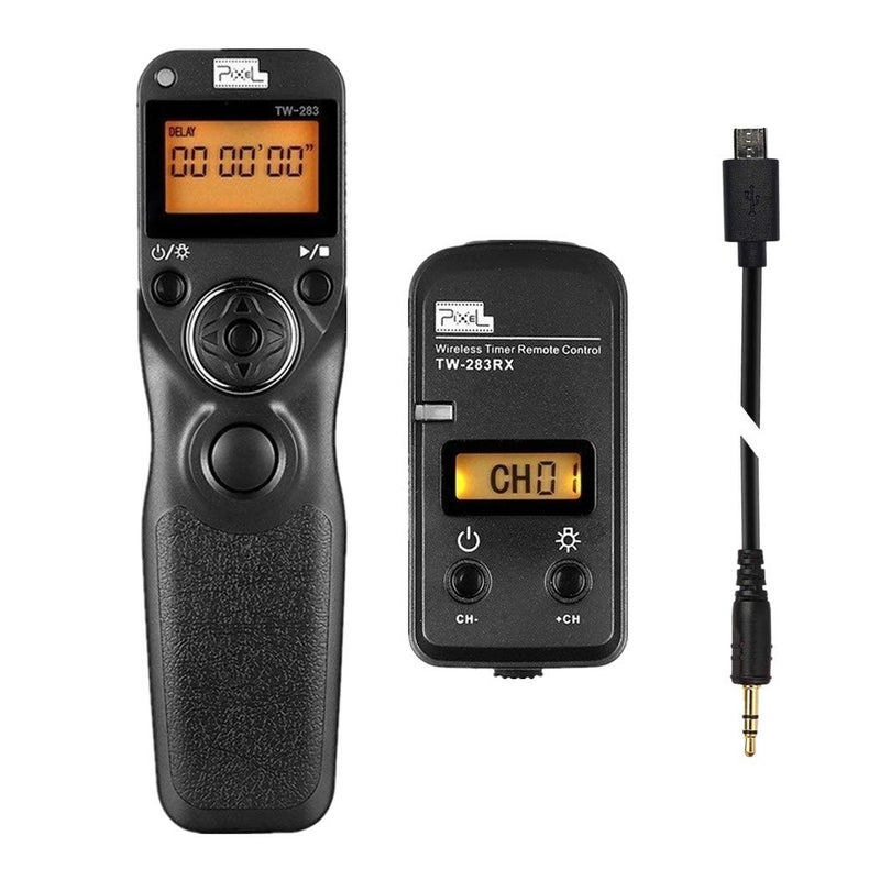 Pixel Wireless Shutter Release Timer Remote Control TW283-90 Compatible with Fujifilm GFX50S X-Pro2 X-H1 X-T2 X-T1 X-T10 X-T20 X-T100 X-E2S X-E2 X-M1 X-A3 X-A2 X-A1 X-A10 X100F X100T X70 X30 XQ2 XQ1 - Image 1